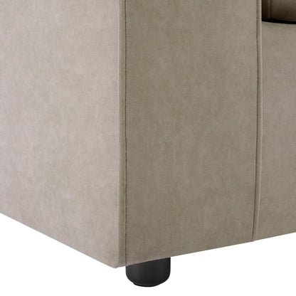 Dusk Grade B Boston Loveseat - Stone RRP £489