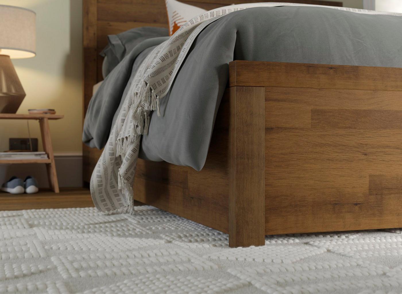 DRE-BED-00121 Grade-C1 Dreams Tribeca Double Wooden Ottoman RRP £599.00