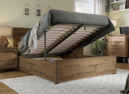 DRE-BED-00121 Grade-C1 Dreams Tribeca Double Wooden Ottoman RRP £599.00