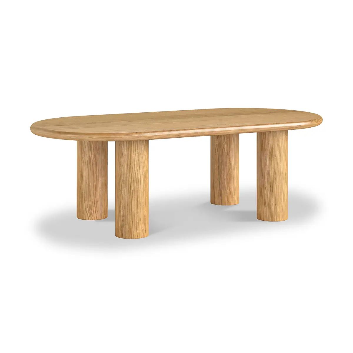 Roseland Furniture Grade B Arden Oak Oval Coffee Table RRP £300