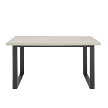 CCY-STO-00457 Grade-B Dusk Harper 4-6 Seater Dining Table - Wood/Black RRP £309