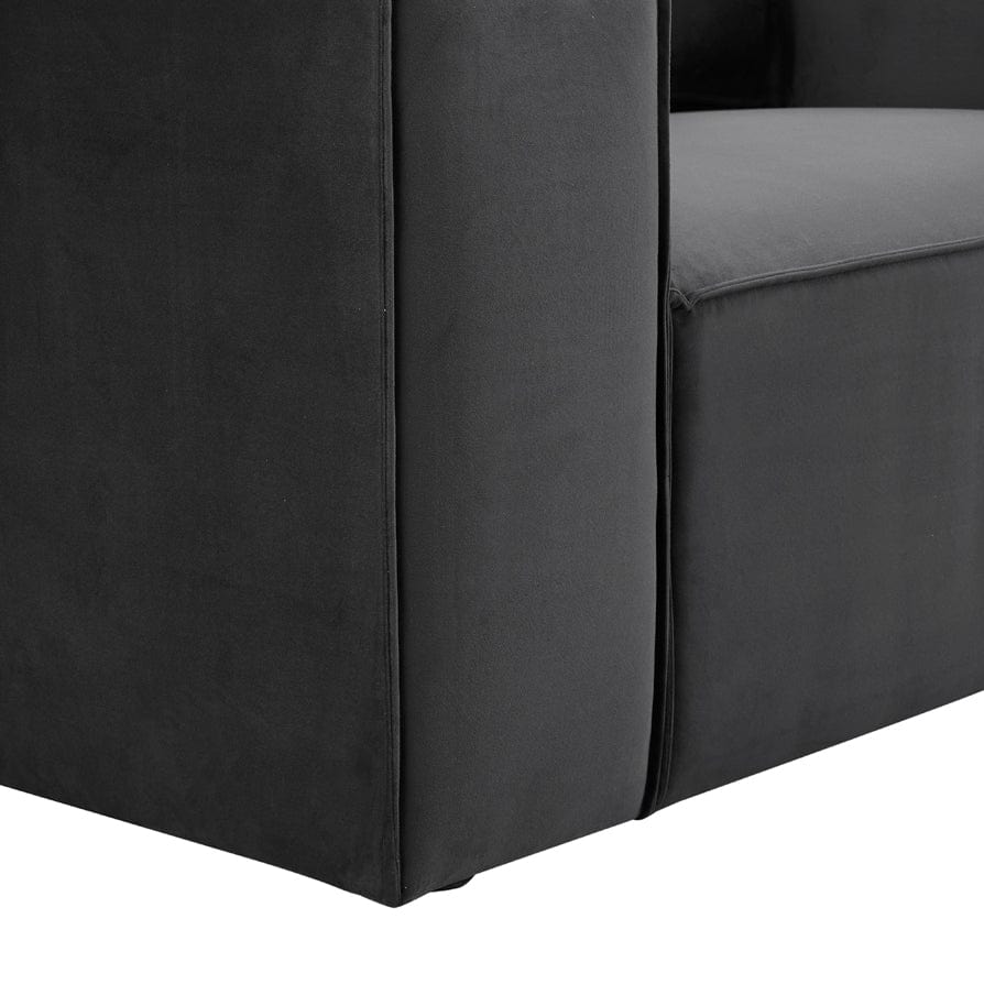 Dusk Grade B Brooklyn Ink Velvet Loveseat RRP £440