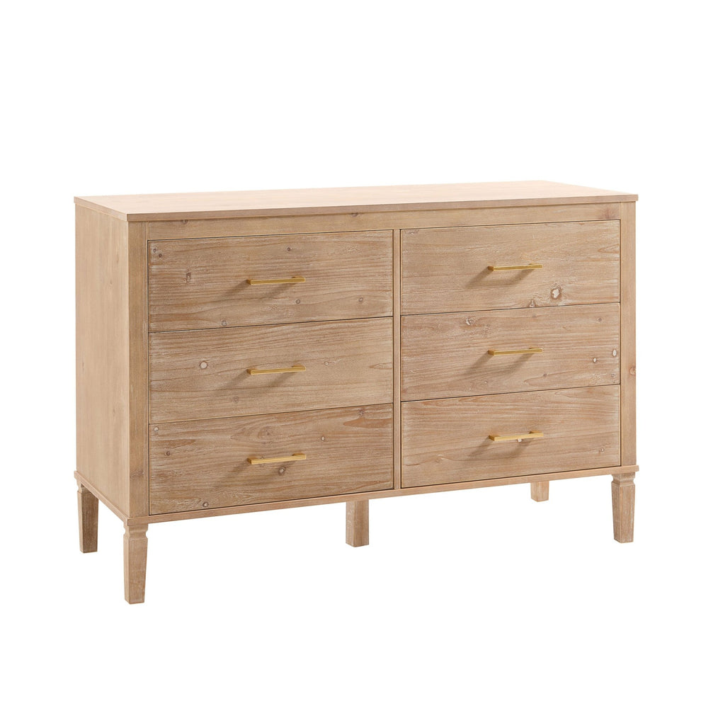 Dusk Sienna Grade B Washed Wood 6 Drawer Chest of Drawers RRP £269