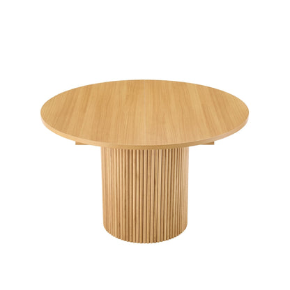 Dusk Hattie Grade B Light Wood Oval Extendable 4-6 Seater Dining Table RRP £404