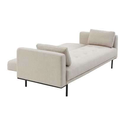 Dusk Hudson Grade B Stone Grey Linen Look Click Clack Sofa Bed RRP £339