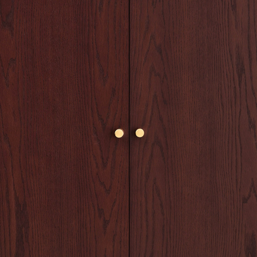 Dusk Heidi Grade B Oak 2 Door Double Wardrobe - Cherry Wood RRP £399