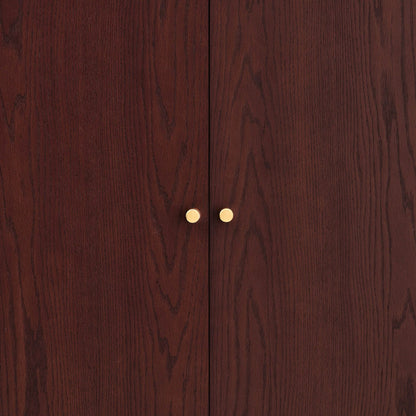 Dusk Heidi Grade B Oak 2 Door Double Wardrobe - Cherry Wood RRP £399