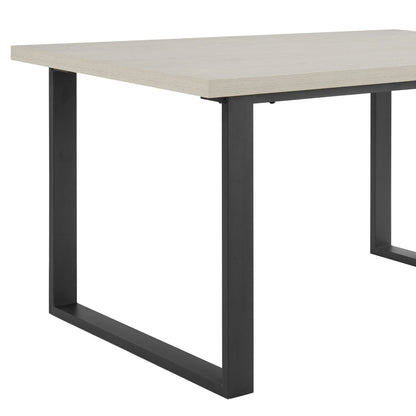CCY-STO-00457 Grade-B Dusk Harper 4-6 Seater Dining Table - Wood/Black RRP £309