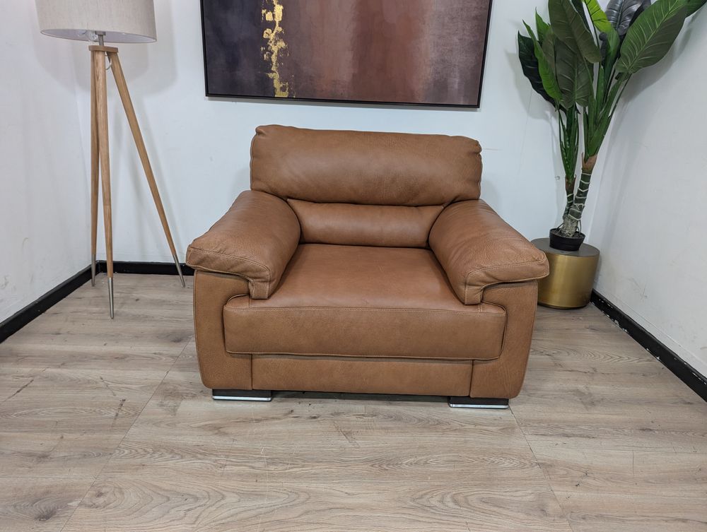 SOF-APM-00389 Sofology Santino Chair In Apollo Tan RRP £1299