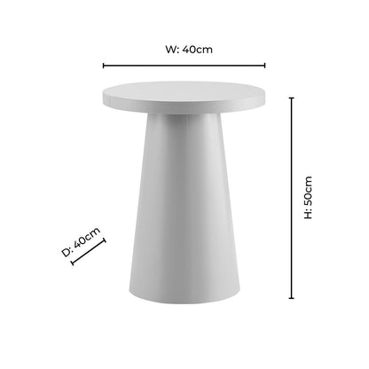 DUS-CC2-06114 Grade-B Dusk Talia Side Table - Taupe RRP £55.00