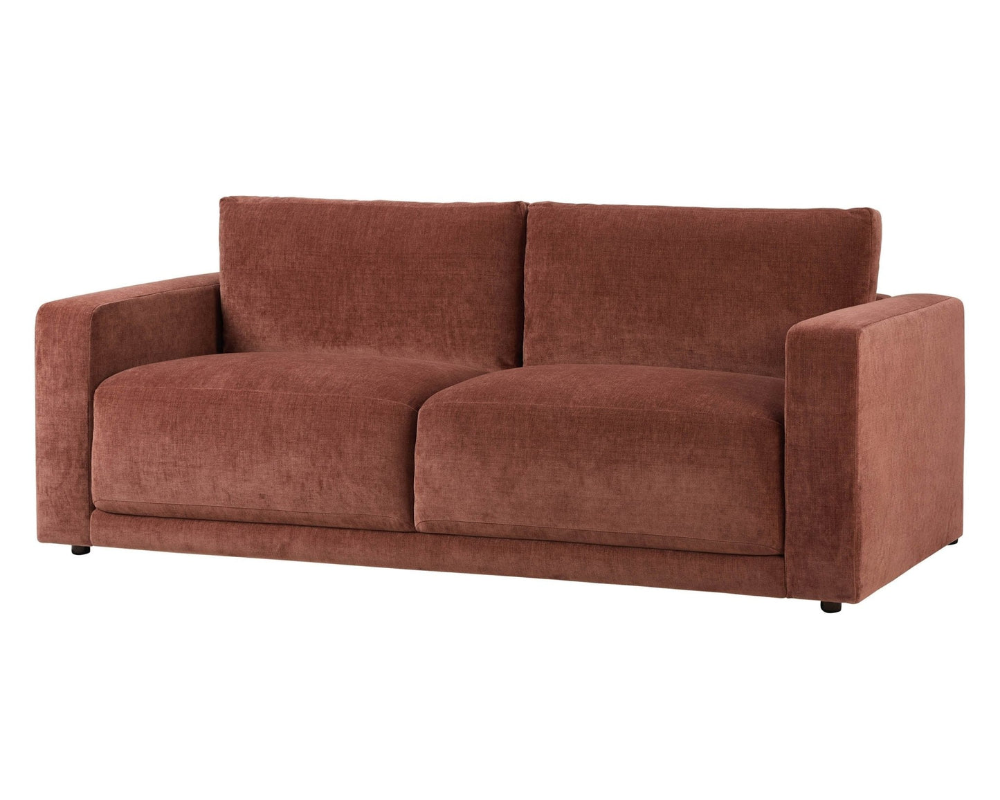 Dusk Grade B Chicago Chenille Dark Rust 3 Seater Sofa RRP £512