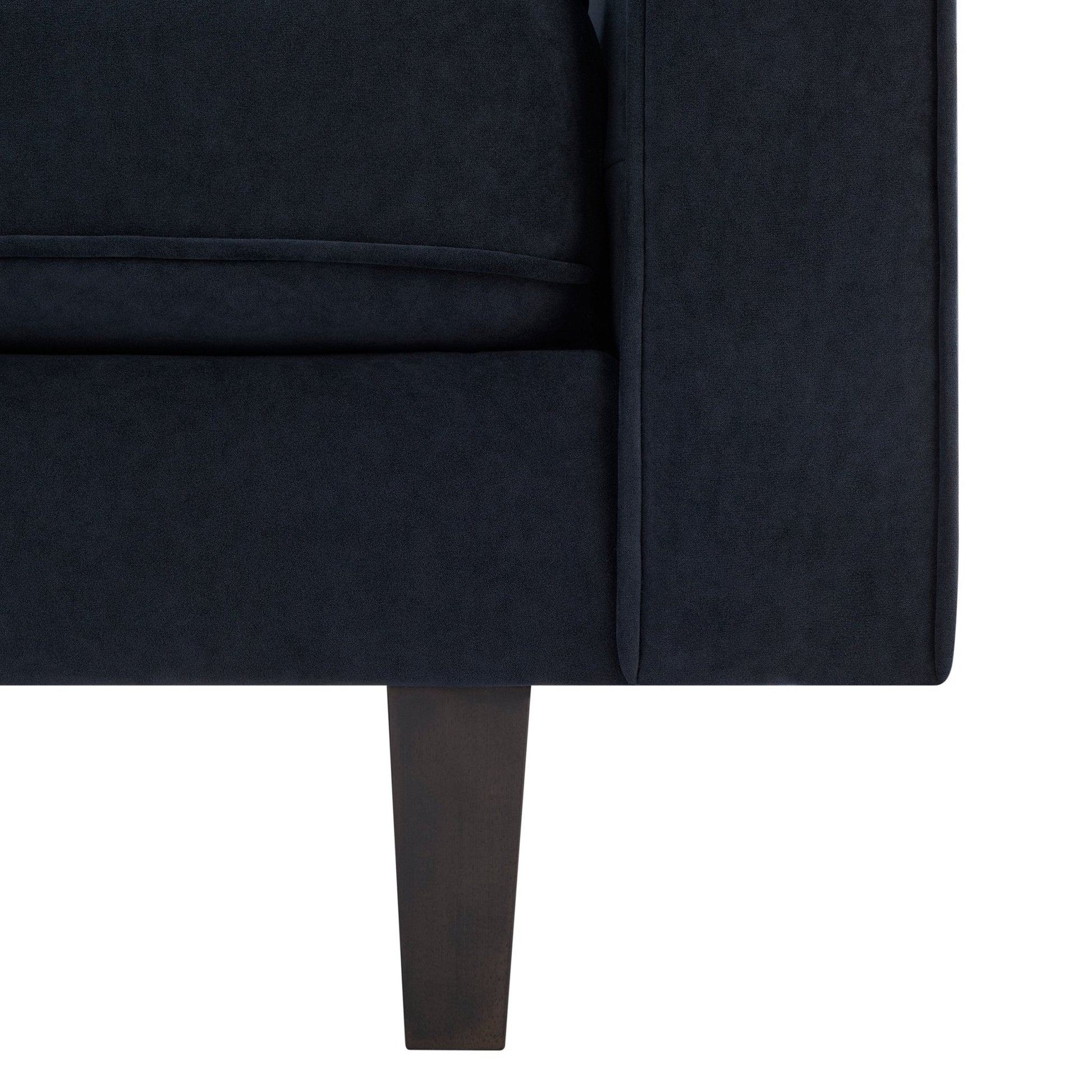 Dusk Sloane Grade B Midnight Dark Navy Velvet 3 Seater Sofa RRP £499