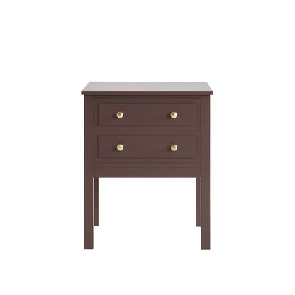 DUS-CC2-05191 Grade-B Dusk Carolina 2 Drawer Bedside Table - Mocha RRP £109.00