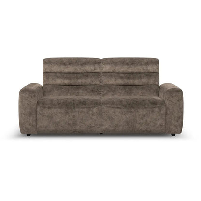 Oak Furnitureland Grade B Cohen Dapple Chocolate 3 Seat Electric Recliner Sofa RRP £1350