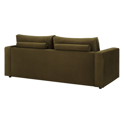 Dusk Grade B Chicago Rich Green Velvet 3 Seater Sofa RRP £569