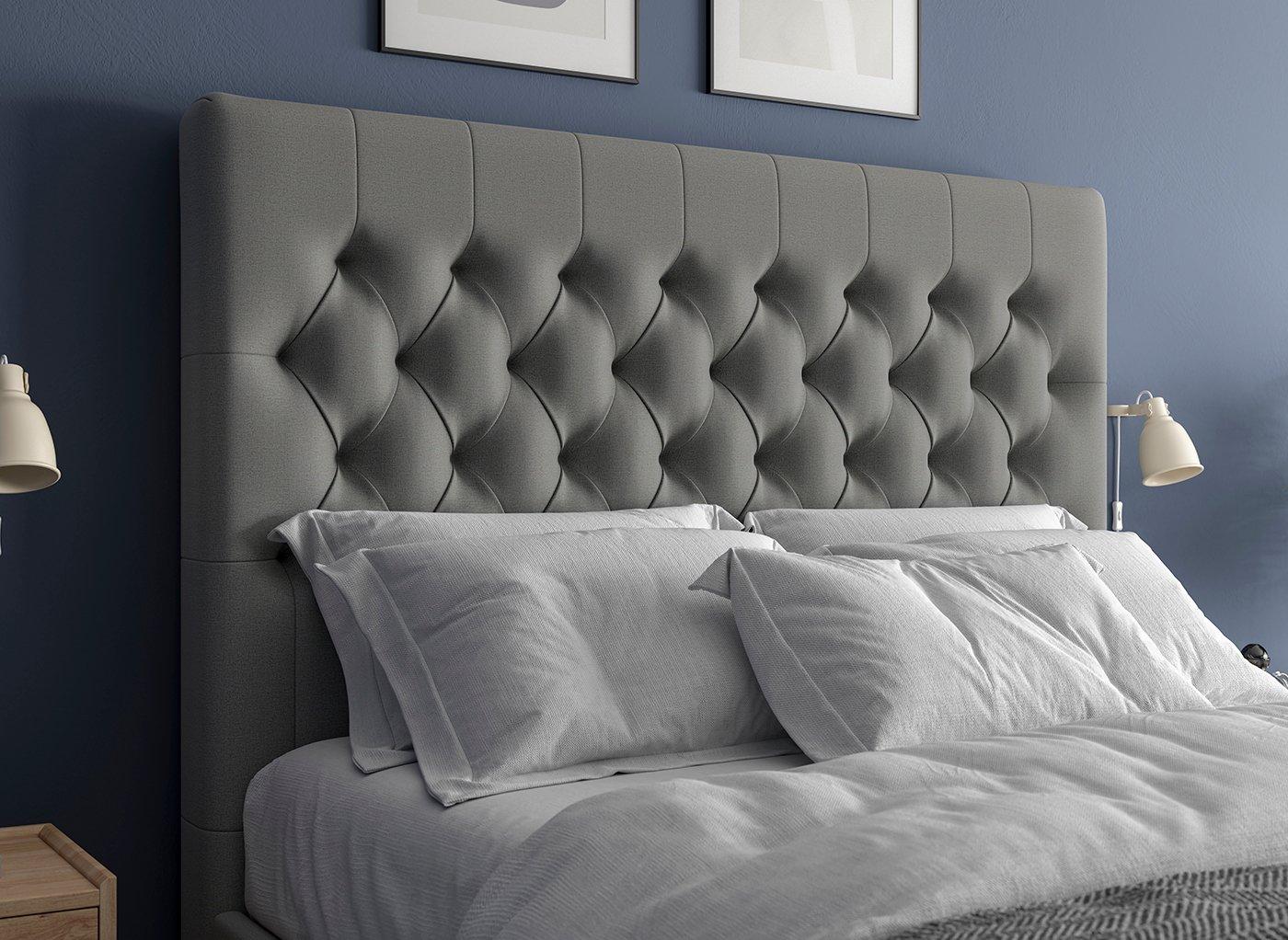 Dreams Grade B Ergomotion King Size Grey Buttoned Ottoman Storage Bed Frame RRP £1999