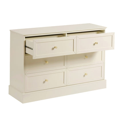 Dusk Ruby Grade B Cream 6 Drawer Chest of Drawers RRP £239