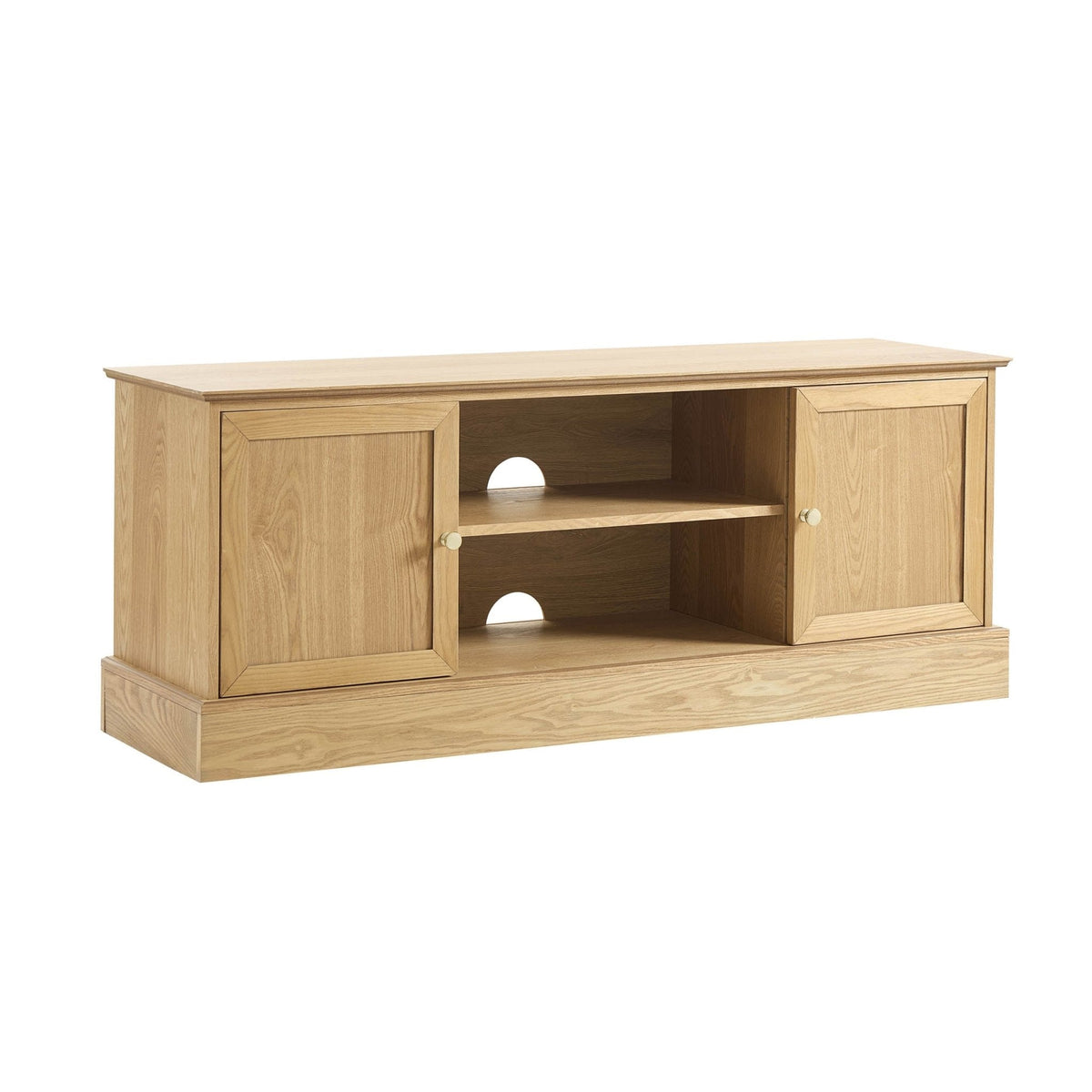 Dusk Ruby Grade B Light Wood TV Unit for TVs up to 60" RRP £219