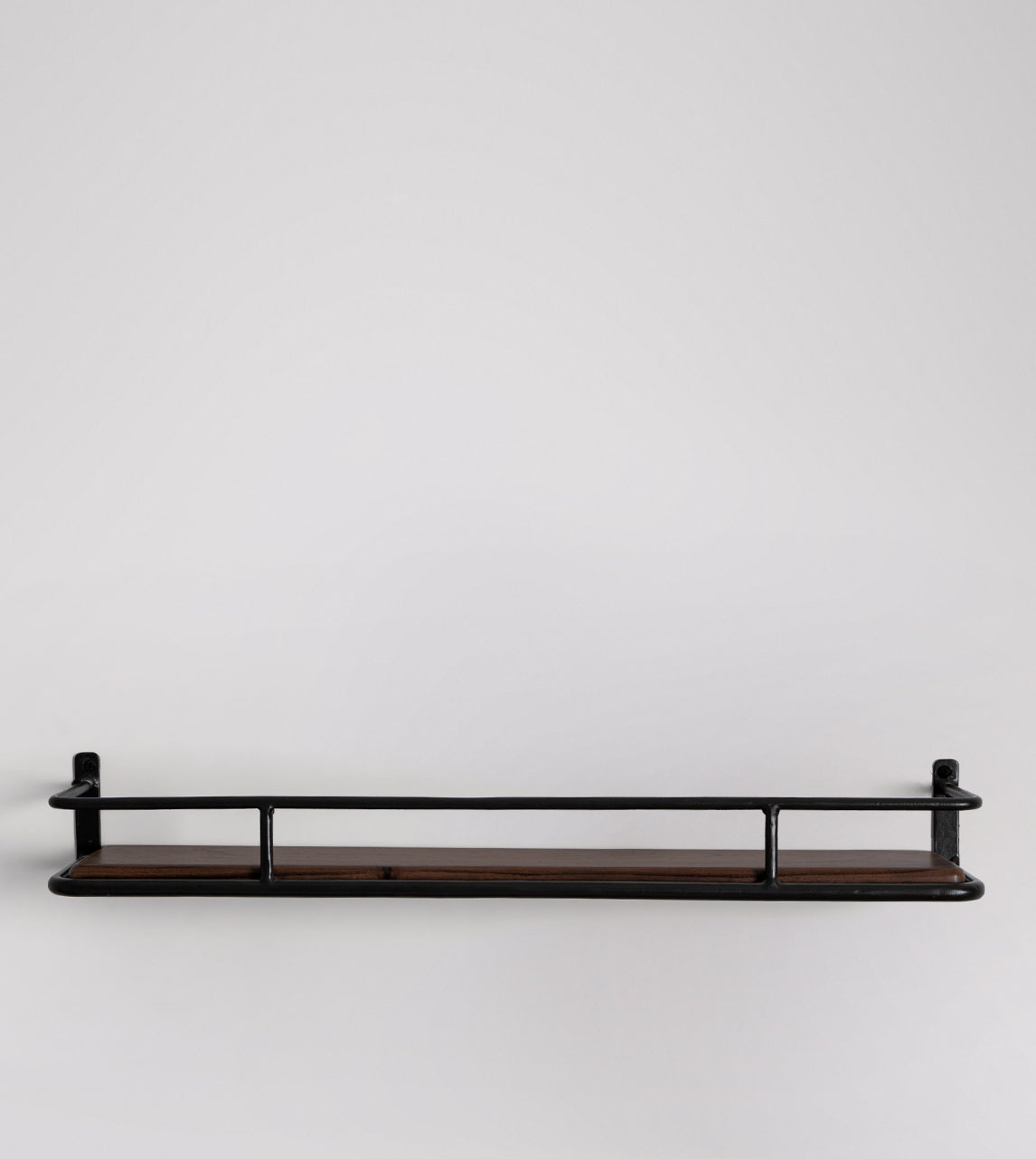 SWO-CCG-03125 Grade-B Swoon Connaught Floating Shelf, Dark Brown Acacia & Charcoal RRP £119.00
