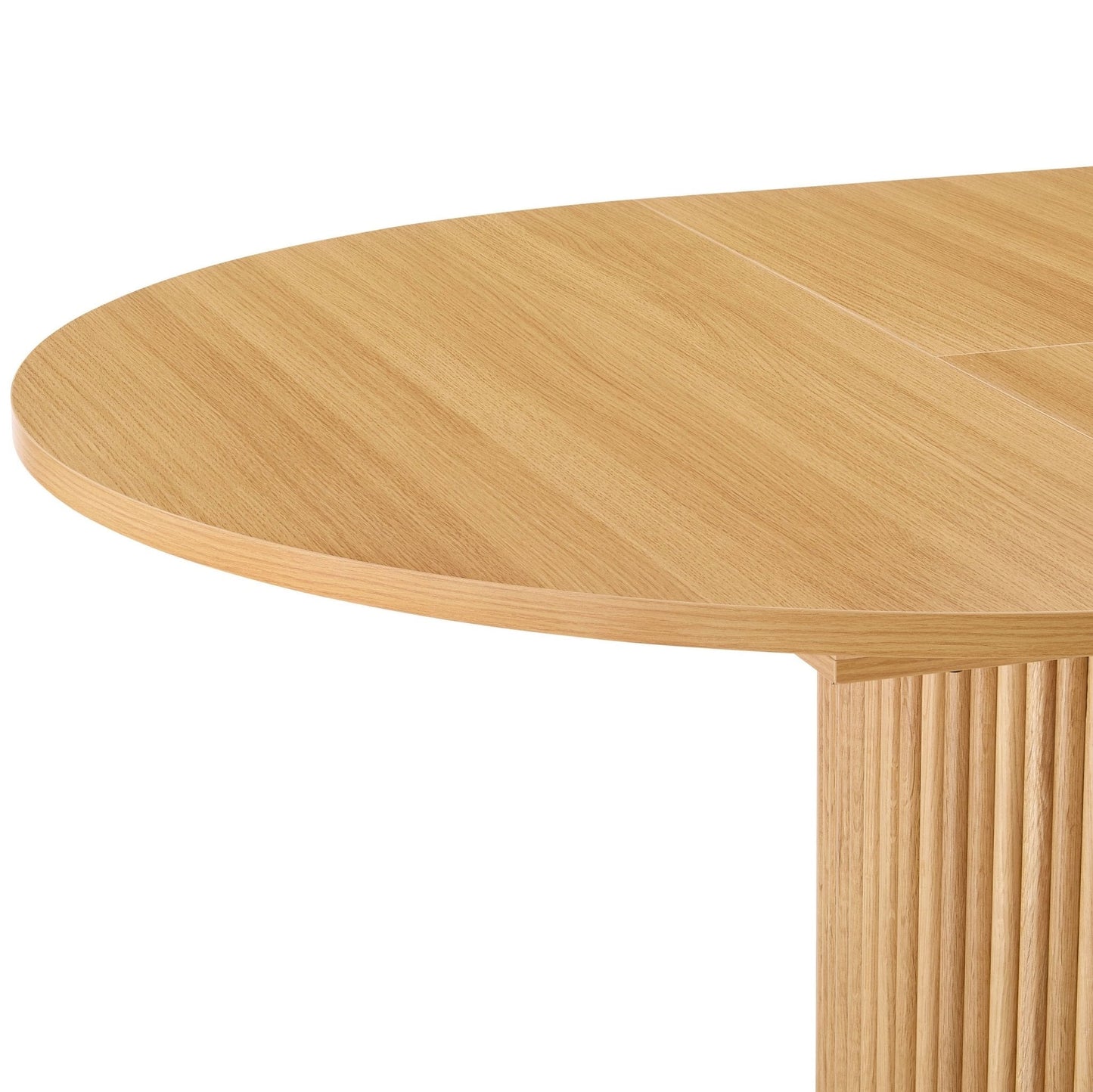 Dusk Hattie Grade B Light Wood Oval Extendable 4-6 Seater Dining Table RRP £404
