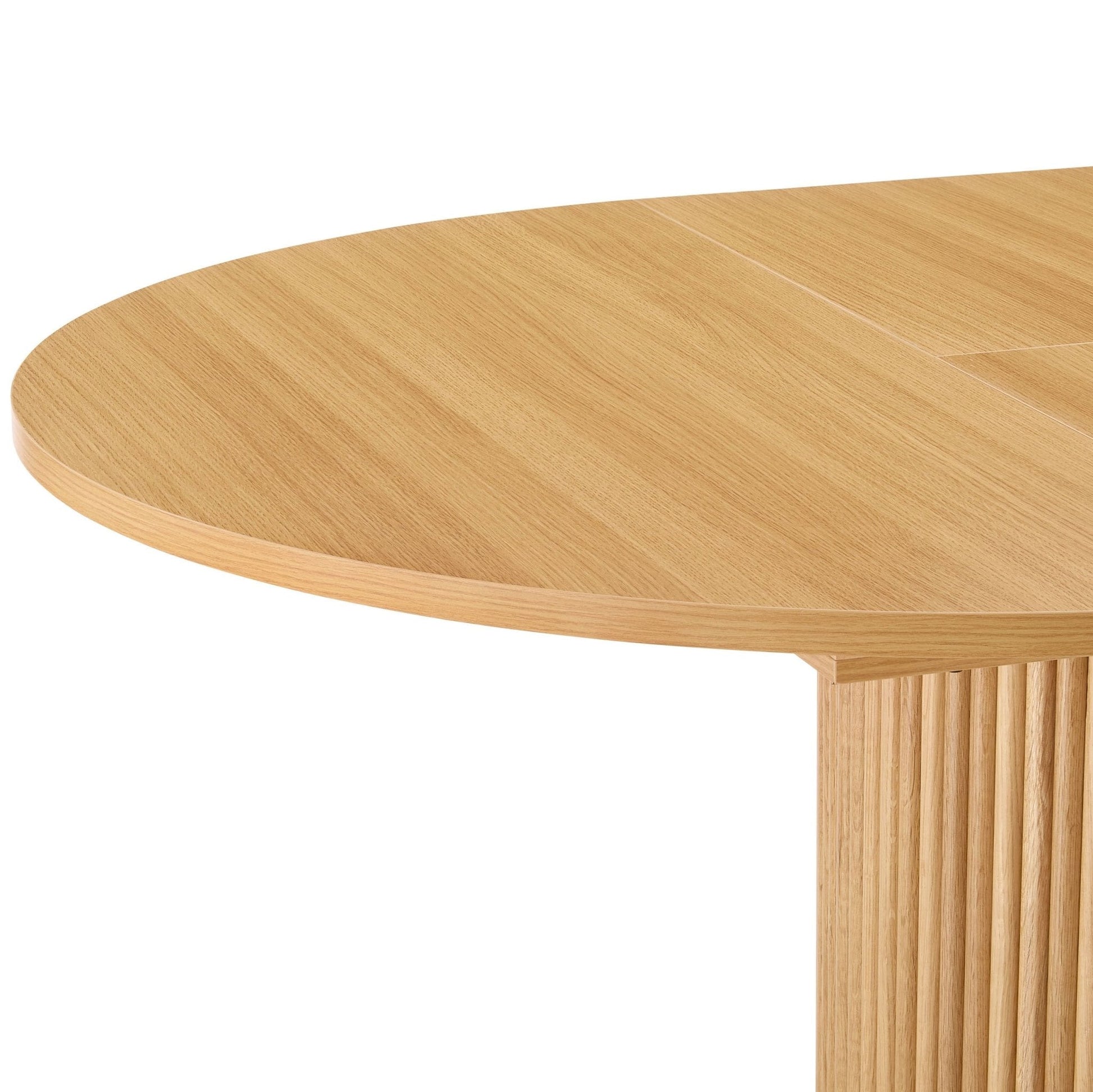 Dusk Hattie Grade B Light Wood Oval Extendable 4-6 Seater Dining Table RRP £404
