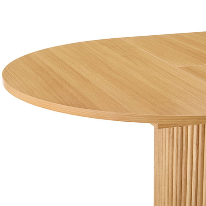 Dusk Hattie Grade B Light Wood Oval Extendable 4-6 Seater Dining Table RRP £404