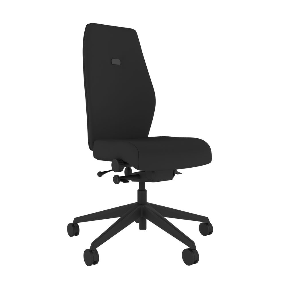 POS-CC2-00060 Grade-B Posturite Positiv Plus High Back Chair - Black - Standard (NO ARMS) RRP £1212.00