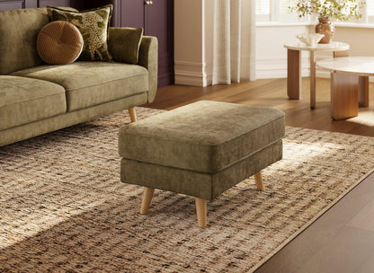DRE-FUR-00340 Grade-C0 Dreams Ballymena Footstool in Moss RRP £199.00