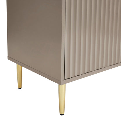 Dusk Evie Grade B Taupe and Gold Effect 2 Door Sideboard RRP £209.00