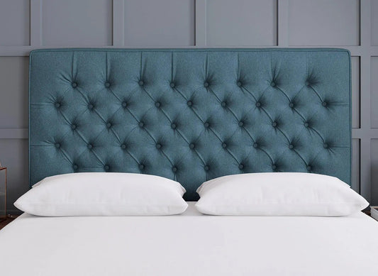 Dreams Grade B Bracken Halley Cornflower Blue King Size Strutted Headboard RRP £549
