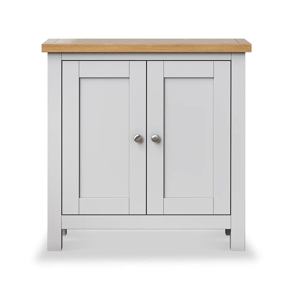 ROS-OUT-01239 Grade-B Roseland Furniture Farro Grey Painted Cupboard RRP £194.95
