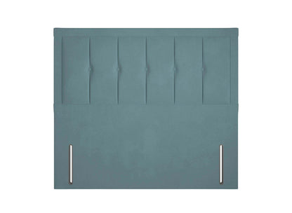 DRE-BED-00225 Grade-B Dreams Dream Team Malham Super King Headboard Full Height Velveteen Aqua RRP £479.00