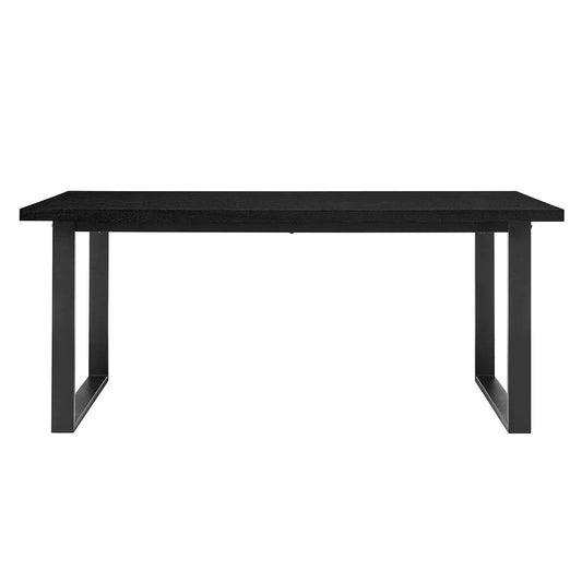 Dusk Harper Chevron 4-6 Seater Dining Table - Black (ref DUS-APM-08359) RRP £399