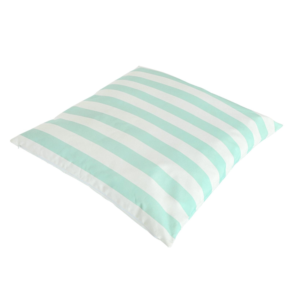 QVC-NEW-00439 Grade-A QVC Garden Stories Sorbet Collection Indoor Outdoor Light Blue Striped 100cm Floor Cushion RRP £45.00