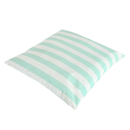 QVC-NEW-00442 Grade-A QVC Garden Stories Sorbet Collection Indoor Outdoor Light Blue Striped 100cm Floor Cushion RRP £45.00