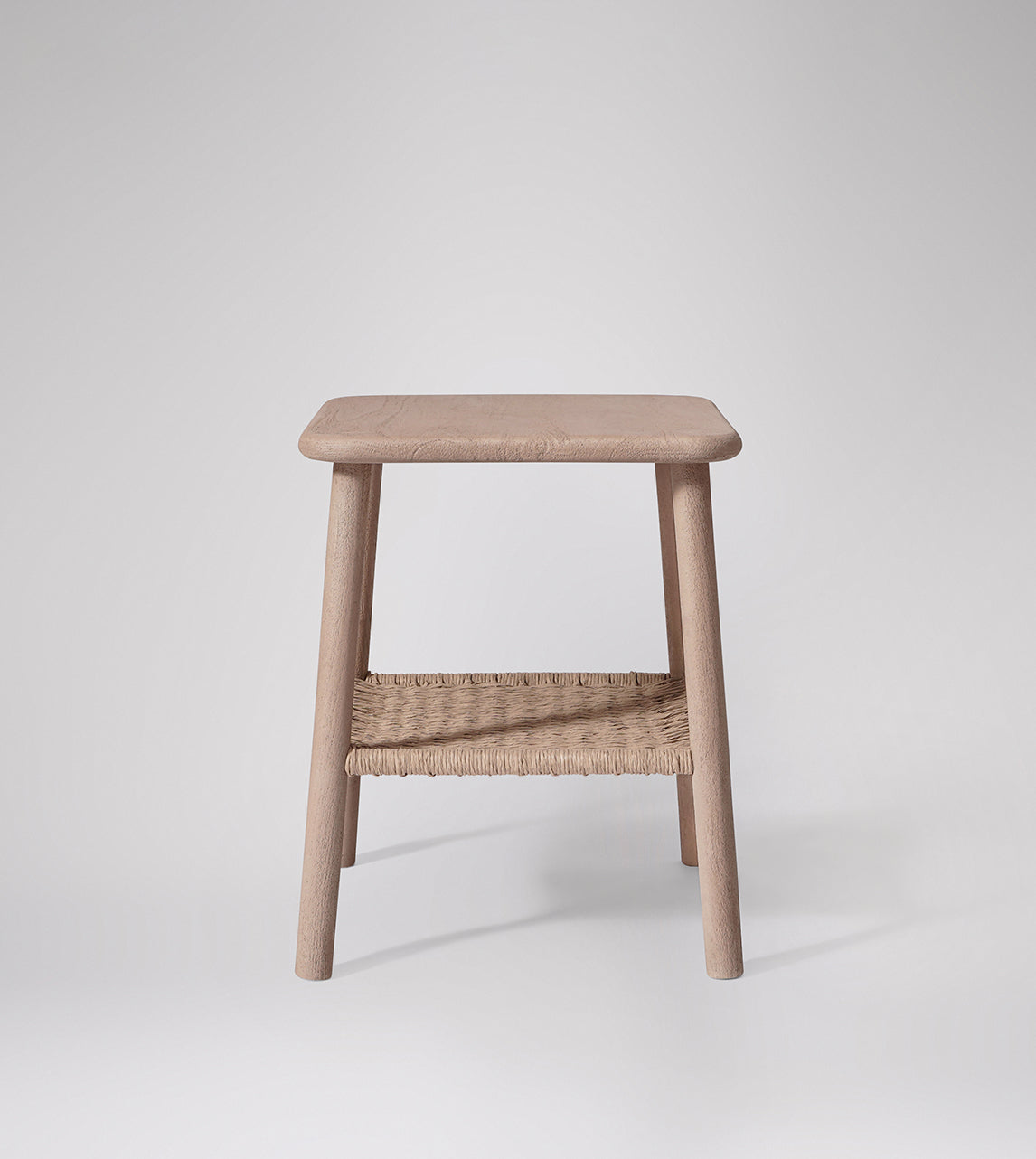 SWO-NEW-02783 Grade-C0 Swoon Sven Bedside Table, in Sandblasted Grey Mango Wood RRP £209.00