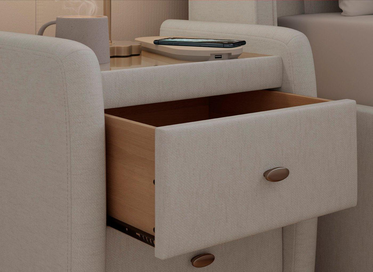 DRE-FUR-00331 Grade-C0 Dreams Deacon Natural Bedside RRP £179.00
