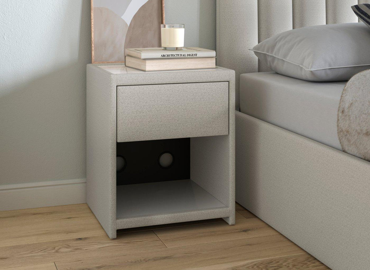 DRE-FUR-00364 Grade-C0 Dreams Davies Bedside Light Grey RRP £129.00