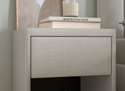 DRE-FUR-00364 Grade-C0 Dreams Davies Bedside Light Grey RRP £129.00
