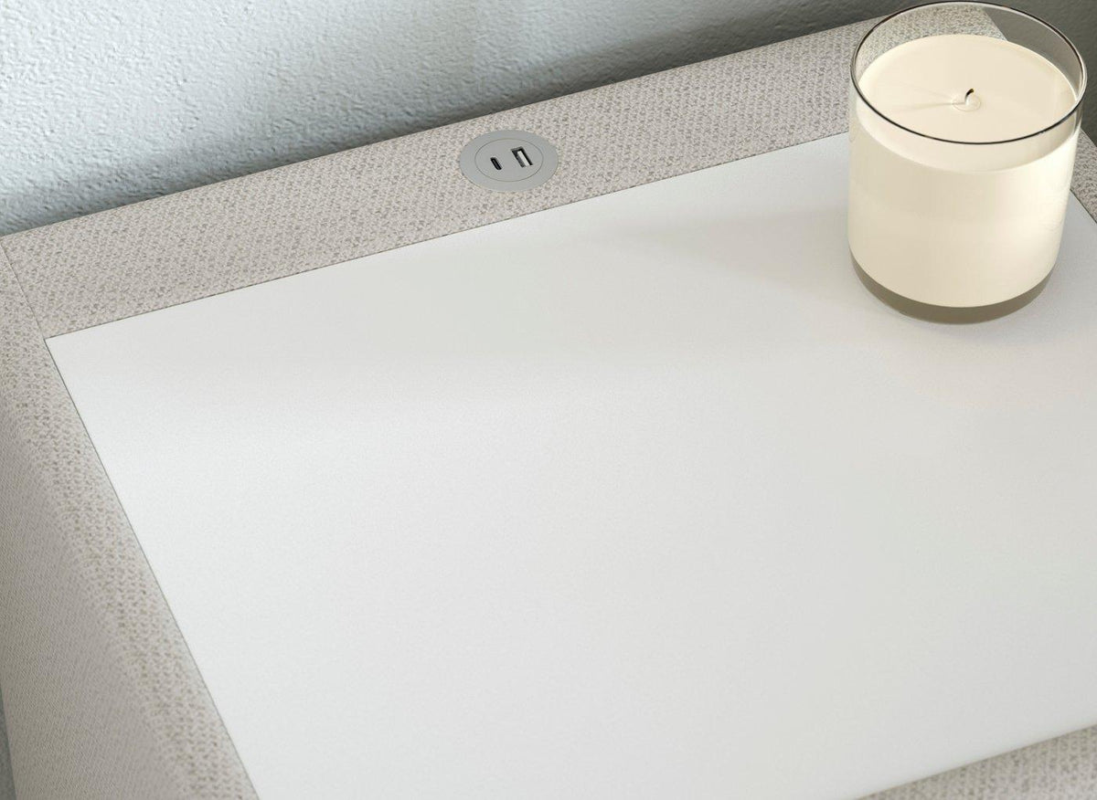 DRE-FUR-00364 Grade-C0 Dreams Davies Bedside Light Grey RRP £129.00