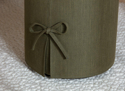 DRE-FUR-00360 Grade-C0 Dreams Lulabelle Bedside Drum Olive RRP £199.00