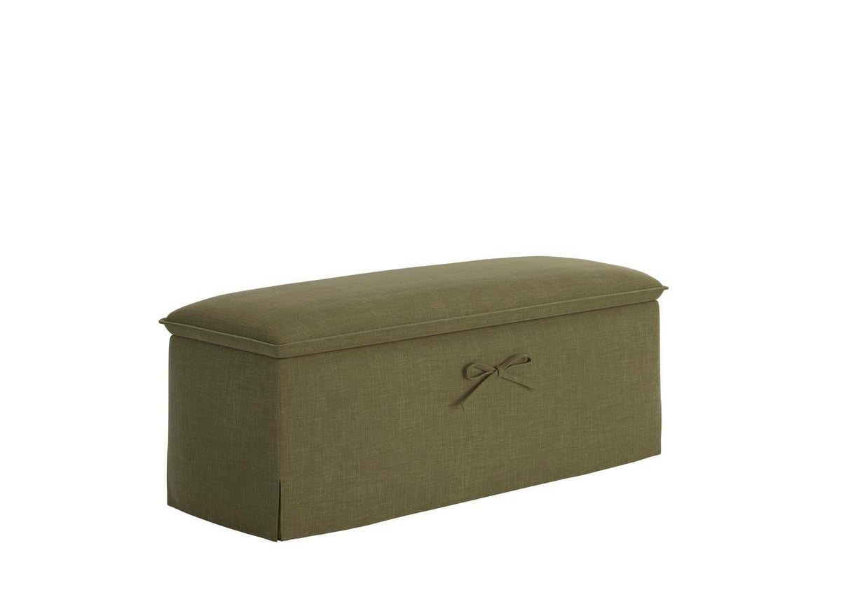 DRE-FUR-00363 Grade-C0 Dreams Pillow Rest Blanket Box Olive RRP £299.00