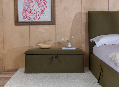 DRE-FUR-00363 Grade-C0 Dreams Pillow Rest Blanket Box Olive RRP £299.00