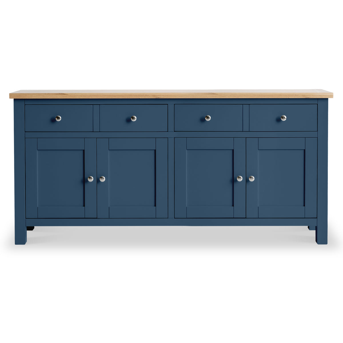 ROS-OUT-00048 Grade-C0 Roseland Furniture Farrow Navy Extra Large Sideboard RRP £399.95