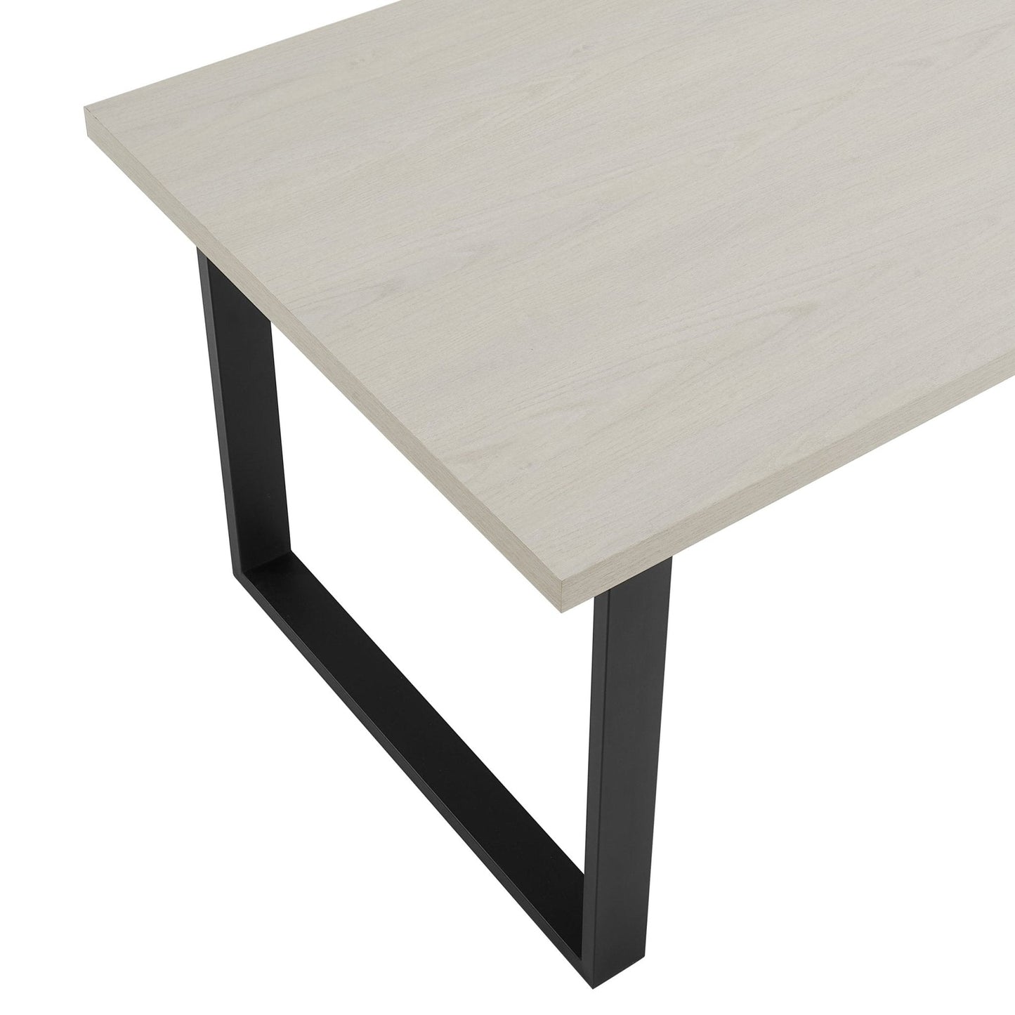 CCY-STO-00457 Grade-B Dusk Harper 4-6 Seater Dining Table - Wood/Black RRP £309