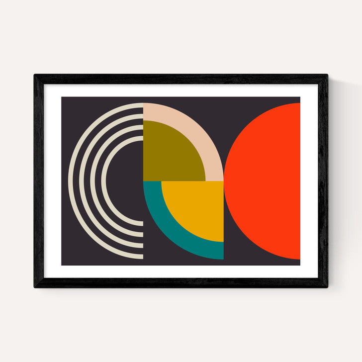 EAS-CCG-00063 Grade-C0 East End Prints East End Prints Geometric on Black I by Ana Rut Bre 30x40 Framed Art Print RRP £60.00