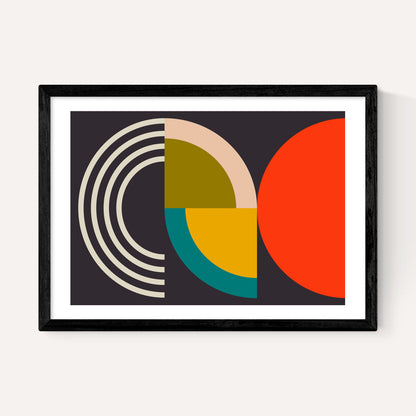 EAS-CCG-00063 Grade-C0 East End Prints East End Prints Geometric on Black I by Ana Rut Bre 30x40 Framed Art Print RRP £60.00