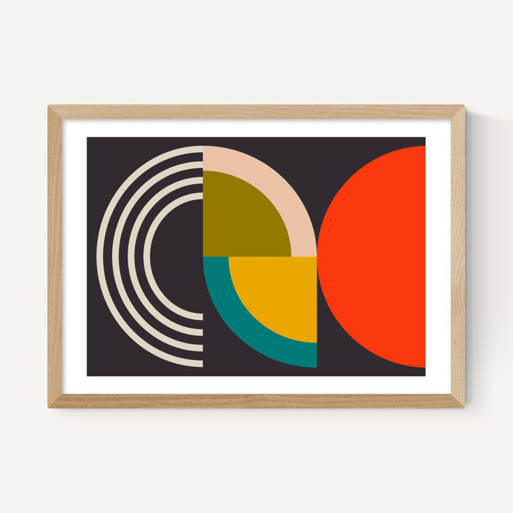 EAS-CCG-00063 Grade-C0 East End Prints East End Prints Geometric on Black I by Ana Rut Bre 30x40 Framed Art Print RRP £60.00