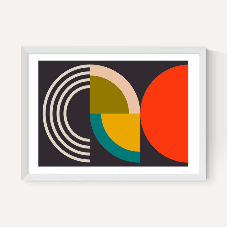 EAS-CCG-00063 Grade-C0 East End Prints East End Prints Geometric on Black I by Ana Rut Bre 30x40 Framed Art Print RRP £60.00