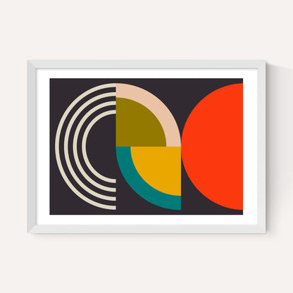 EAS-CCG-00063 Grade-C0 East End Prints East End Prints Geometric on Black I by Ana Rut Bre 30x40 Framed Art Print RRP £60.00